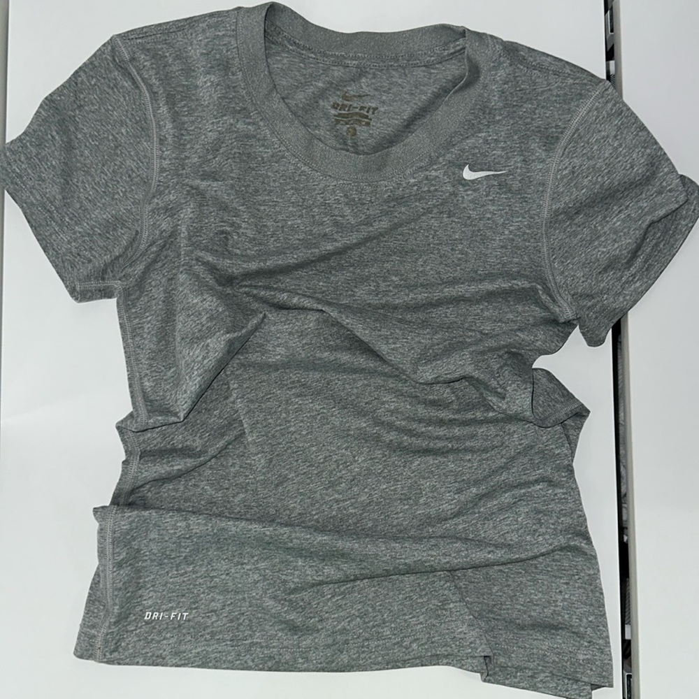 Nike Dri Fit T-shirt Heathe Gray X-SMALL